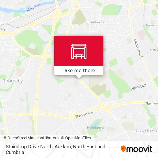 Staindrop Drive North, Acklam map