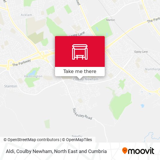 Aldi, Coulby Newham map