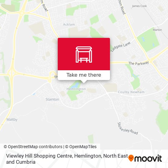 Viewley Hill Shopping Centre, Hemlington map