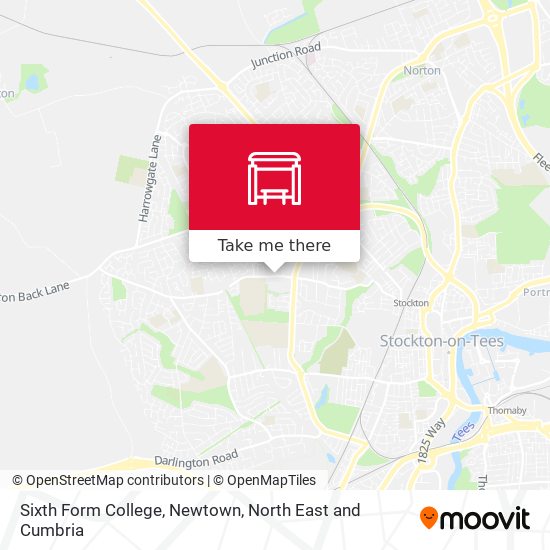 Sixth Form College, Newtown map