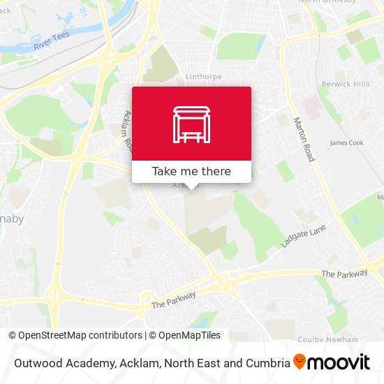 Outwood Academy, Acklam map