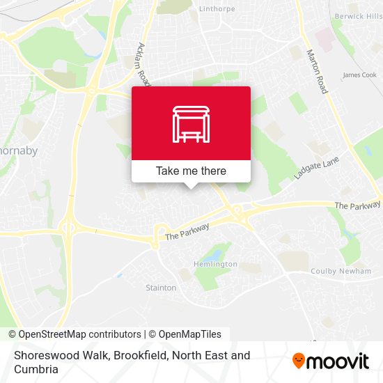 Shoreswood Walk, Brookfield map
