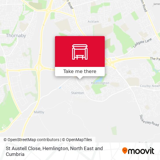 St Austell Close, Hemlington map