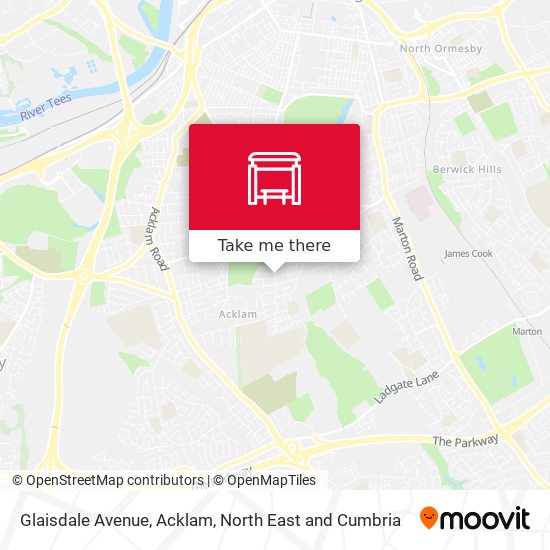 Glaisdale Avenue, Acklam map