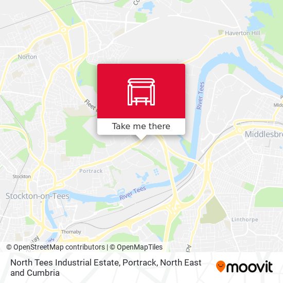 North Tees Industrial Estate, Portrack map