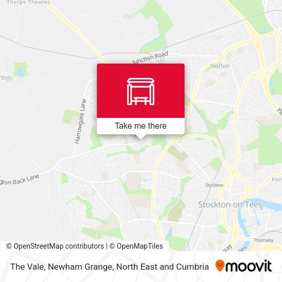 The Vale, Newham Grange map