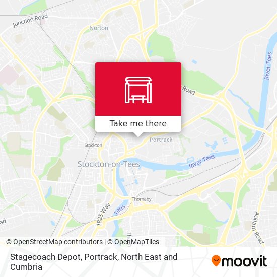 Stagecoach Depot, Portrack map