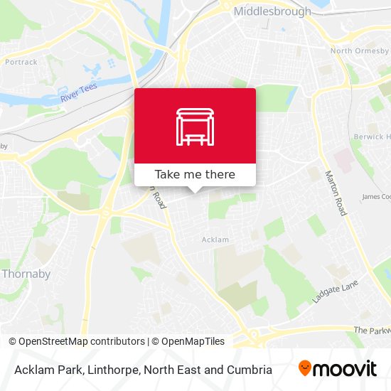 Acklam Park, Linthorpe map