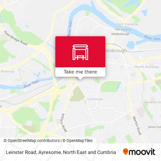 Leinster Road, Ayresome map