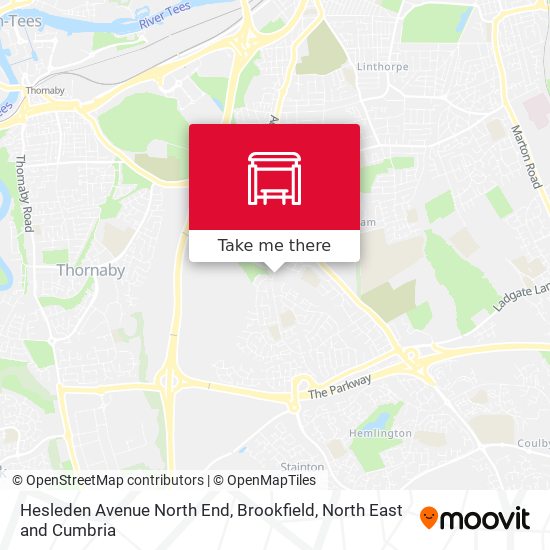 Hesleden Avenue North End, Brookfield map