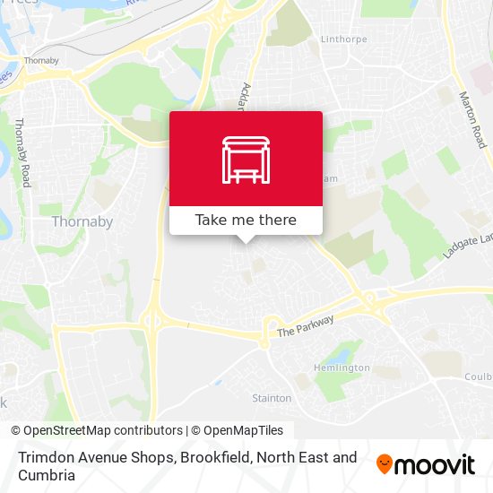 Trimdon Avenue Shops, Brookfield map