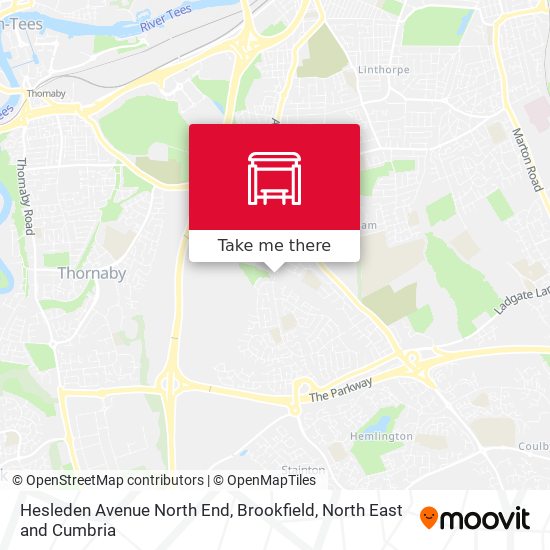 Hesleden Avenue North End, Brookfield map