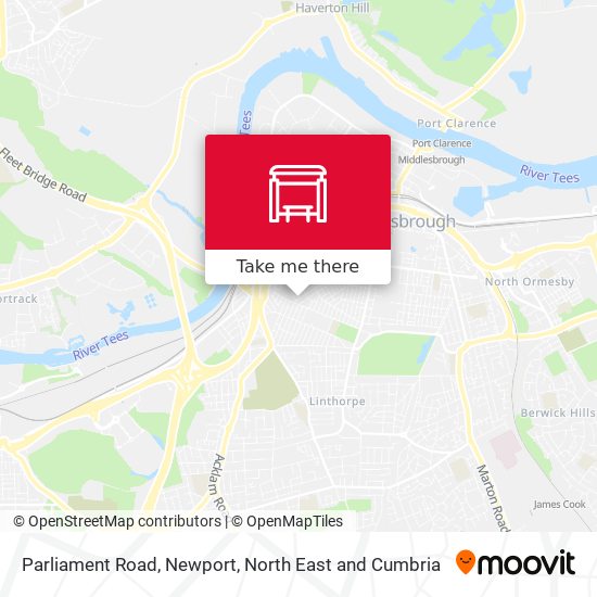 Parliament Road, Newport map