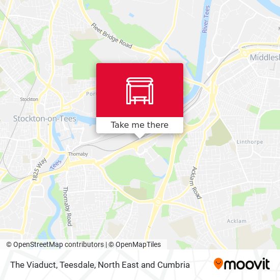 The Viaduct, Teesdale map