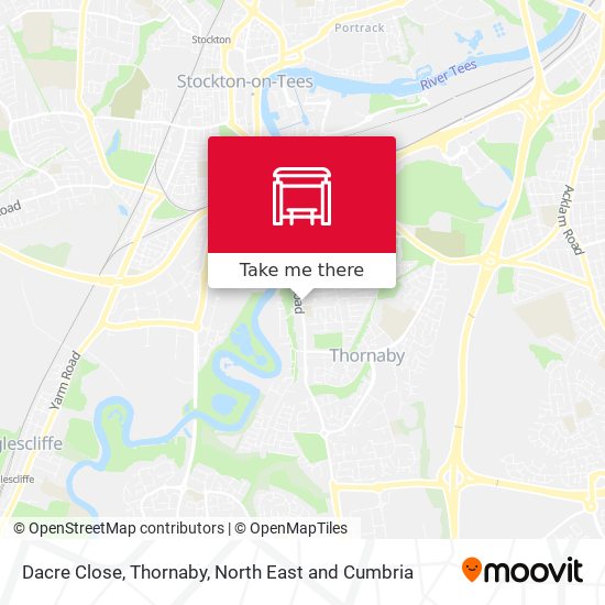 Dacre Close, Thornaby map