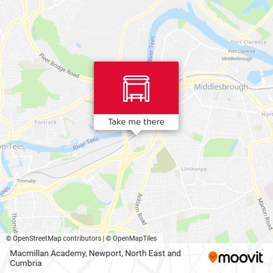 Macmillan Academy, Newport map