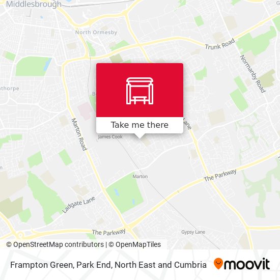 Frampton Green, Park End map