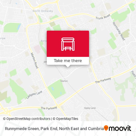 Runnymede Green, Park End map