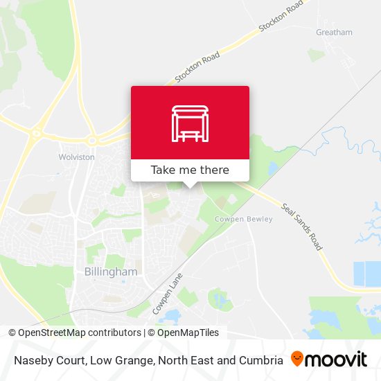 Naseby Court, Low Grange map