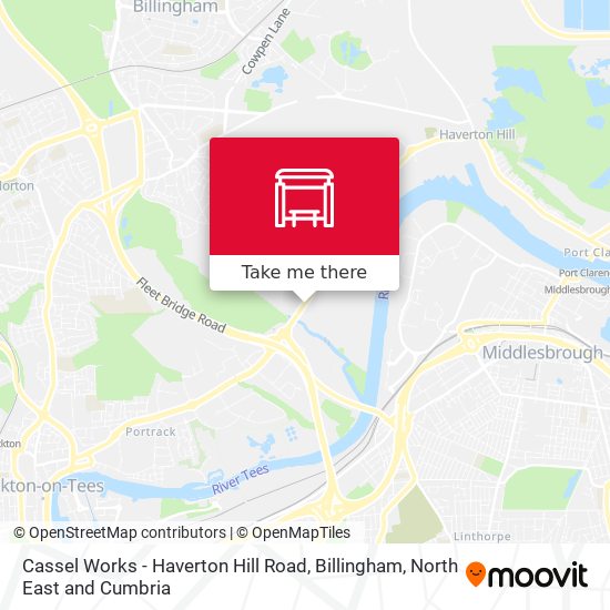 Cassel Works - Haverton Hill Road, Billingham map