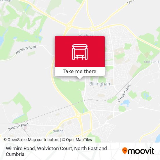 Wilmire Road, Wolviston Court map