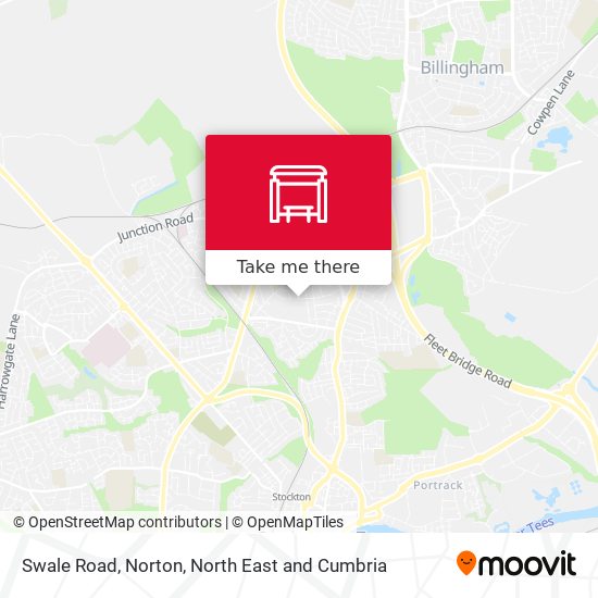 Swale Road, Norton map