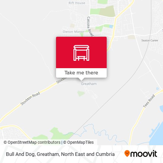 Bull And Dog, Greatham map