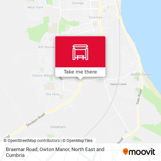Braemar Road, Owton Manor map