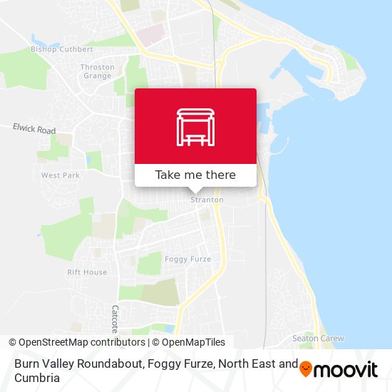 Burn Valley Roundabout, Foggy Furze map