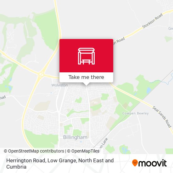 Herrington Road, Low Grange map