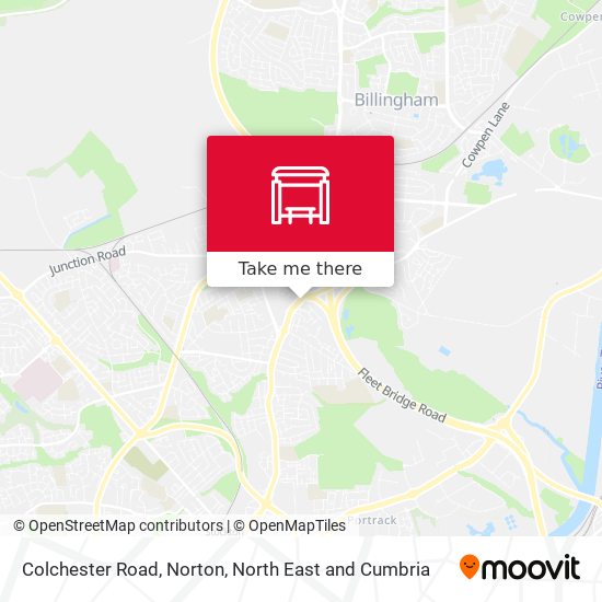 Colchester Road, Norton map