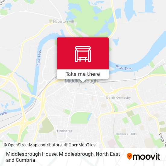 Middlesbrough House, Middlesbrough map