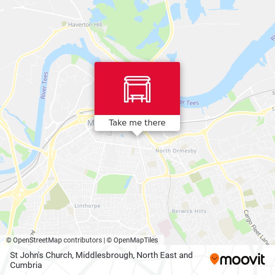 St John's Church, Middlesbrough map