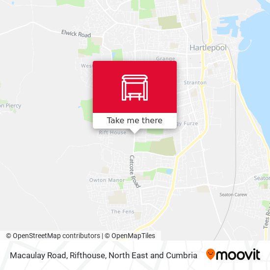 Macaulay Road, Rifthouse map