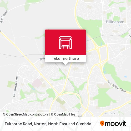 Fulthorpe Road, Norton map