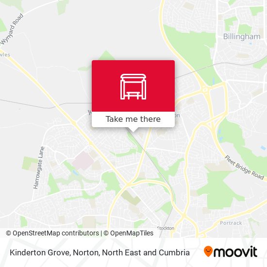 Kinderton Grove, Norton map
