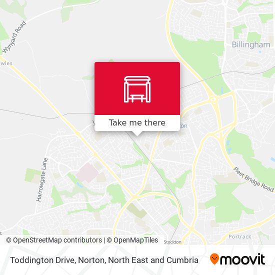 Toddington Drive, Norton map