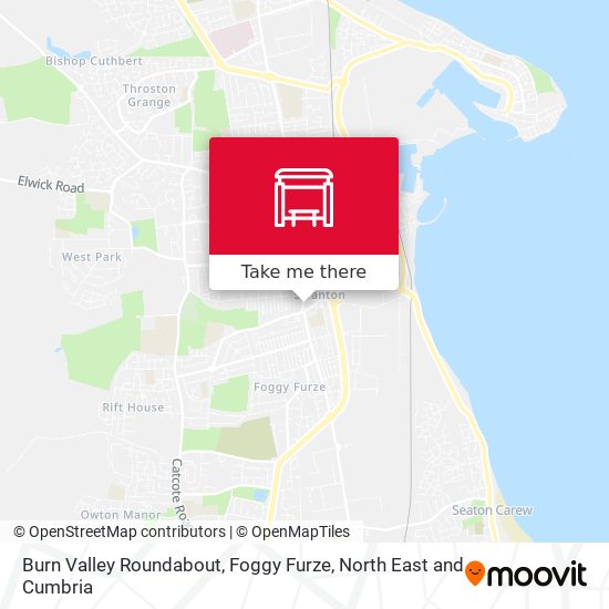 Burn Valley Roundabout, Foggy Furze map