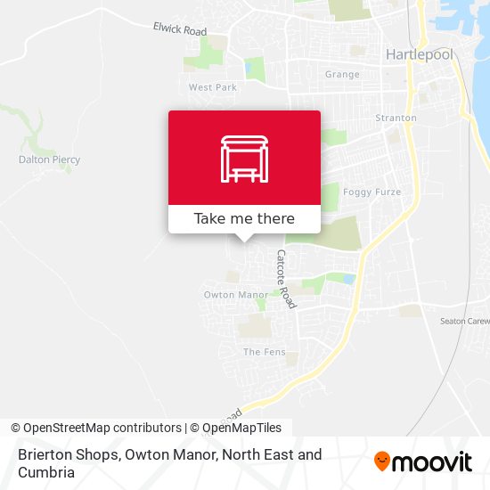 Brierton Shops, Owton Manor map