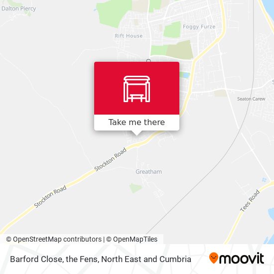 Barford Close, the Fens map