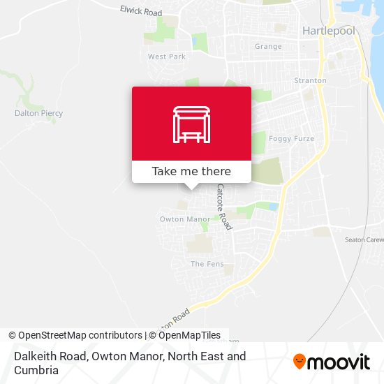 Dalkeith Road, Owton Manor map