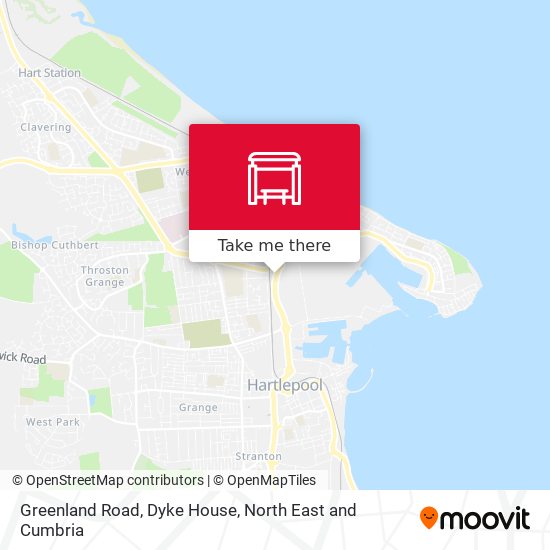 Greenland Road, Dyke House map