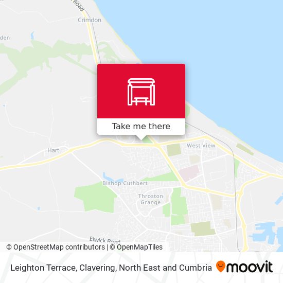 Leighton Terrace, Clavering map