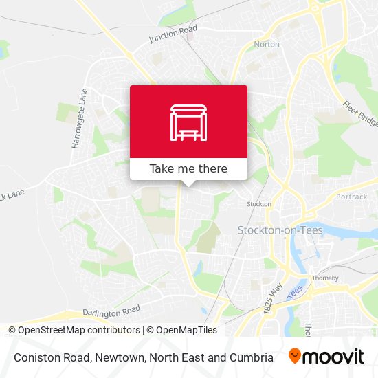 Coniston Road, Newtown map