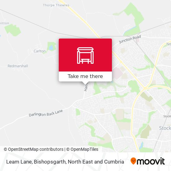 Leam Lane, Bishopsgarth map