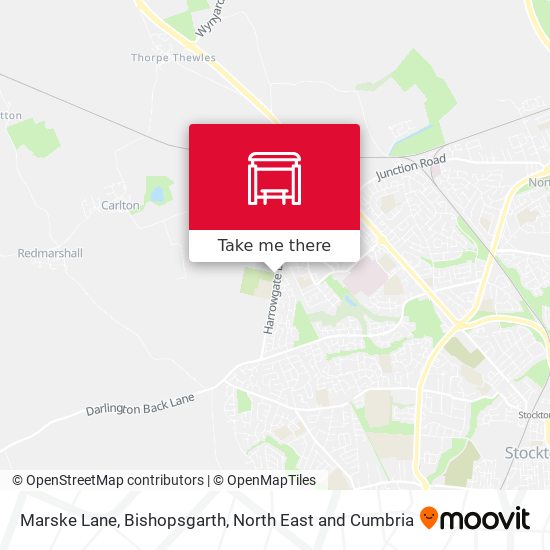 Marske Lane, Bishopsgarth map