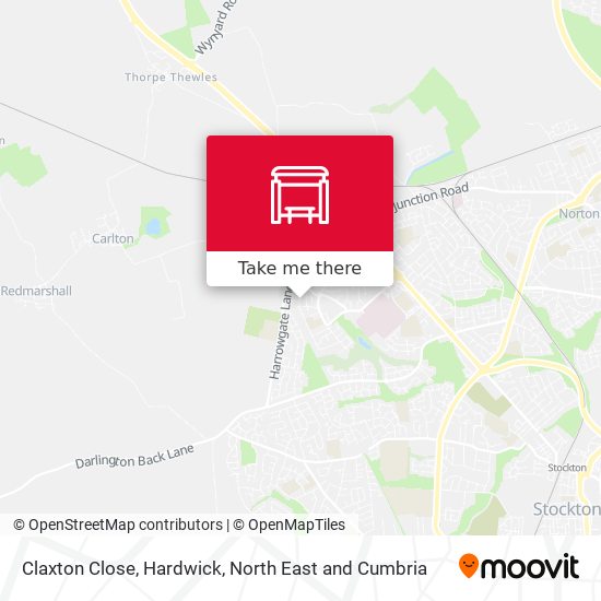 Claxton Close, Hardwick map