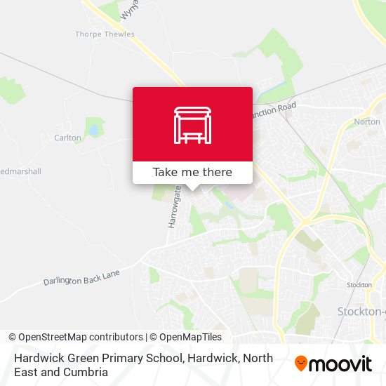 Hardwick Green Primary School, Hardwick map