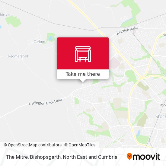 The Mitre, Bishopsgarth map