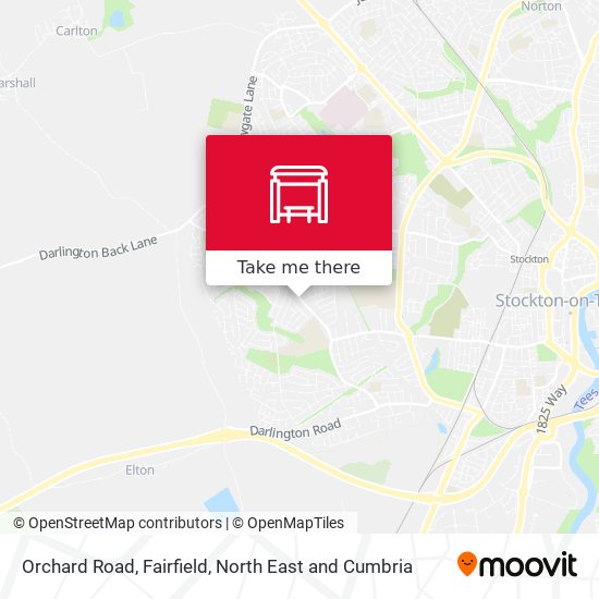 Orchard Road, Fairfield map